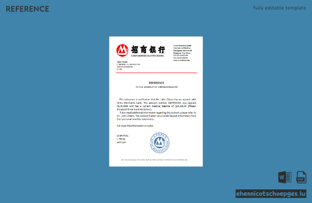 China China Merchants Referenzbeispiel Vorschau